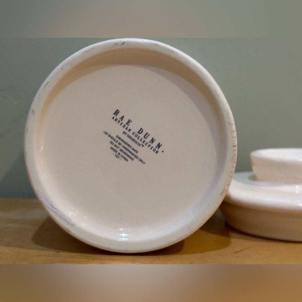 Hand Crafted Ceramic “1” Canister Rae Dunn Artisans Collection By Magenta NWTS - Picture 5 of 5